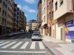 Esquina de un local comercial en venta en el centro de Oviendo